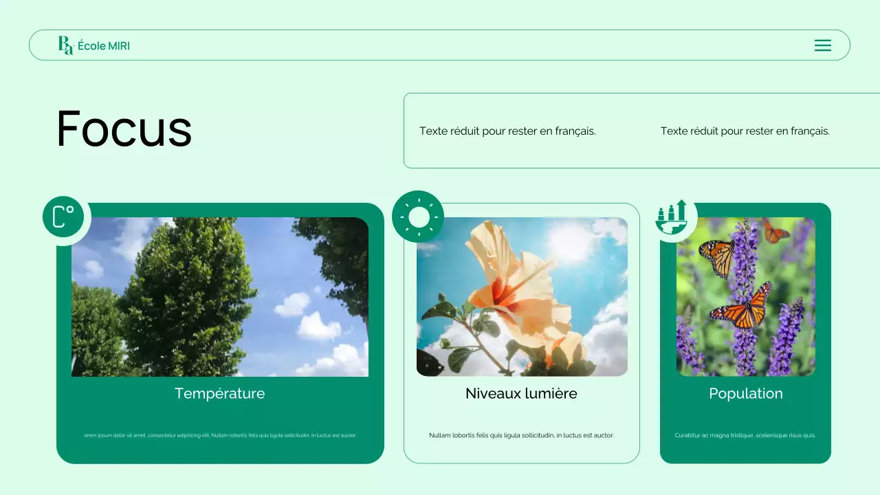 présentation de la biologie moderne verte