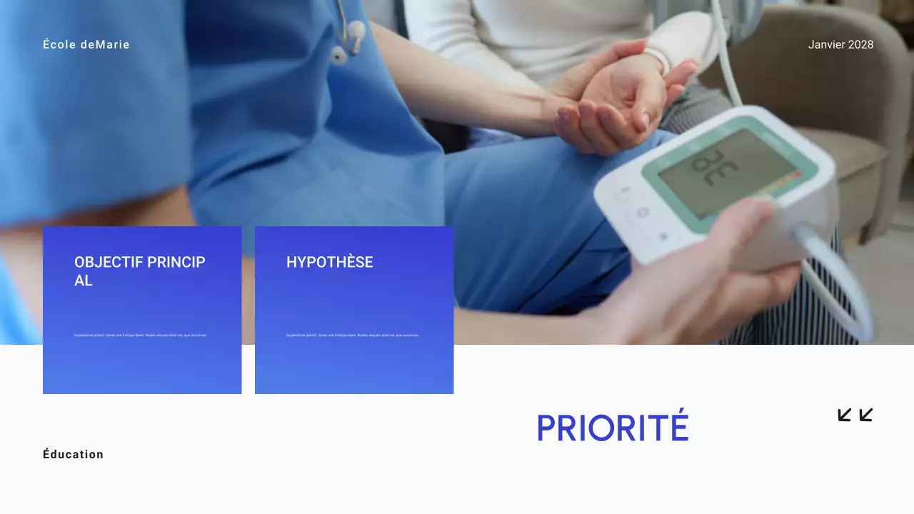 Bleu dégradé Minimal Enseignement supérieur Matériel d'apprentissage général