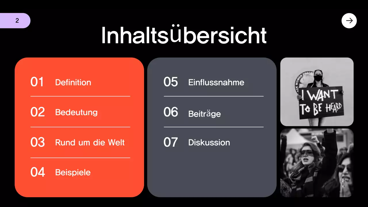 lila moderne Zivilanzeige