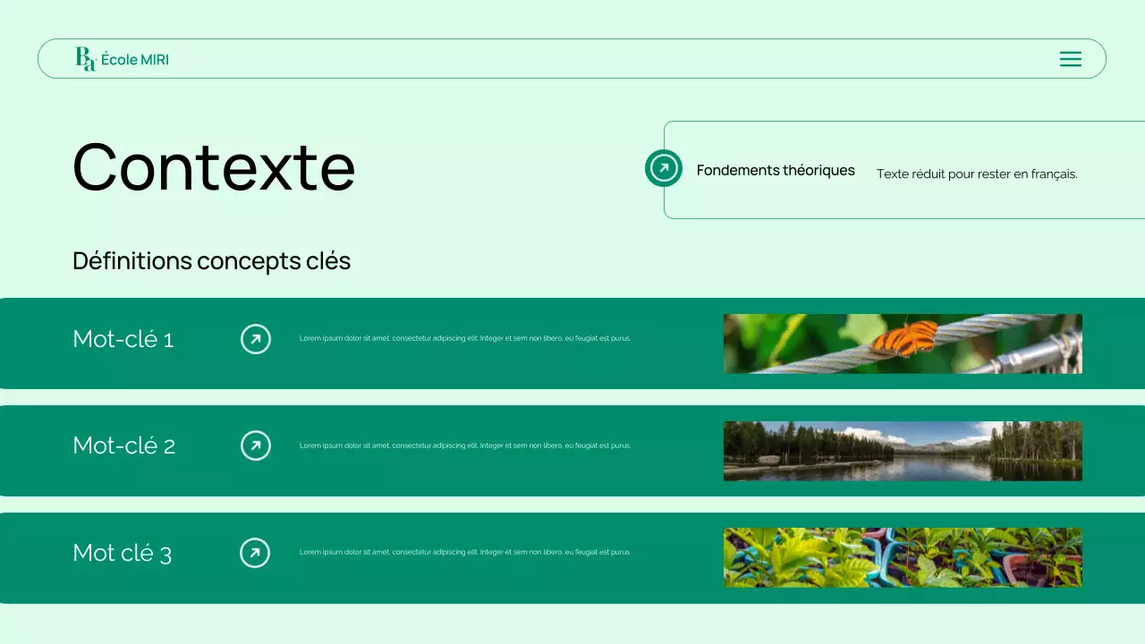 présentation de la biologie moderne verte