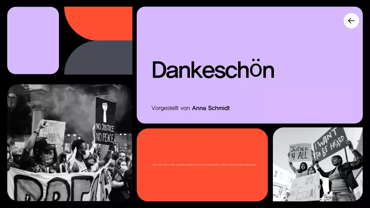 lila moderne Zivilanzeige