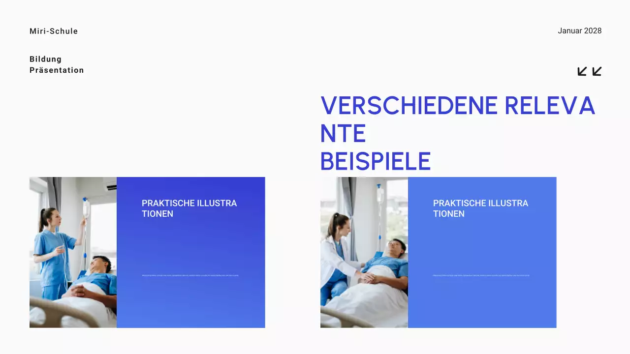 Blauer Farbverlauf Minimal Higher Education Allgemeines Lernmaterial