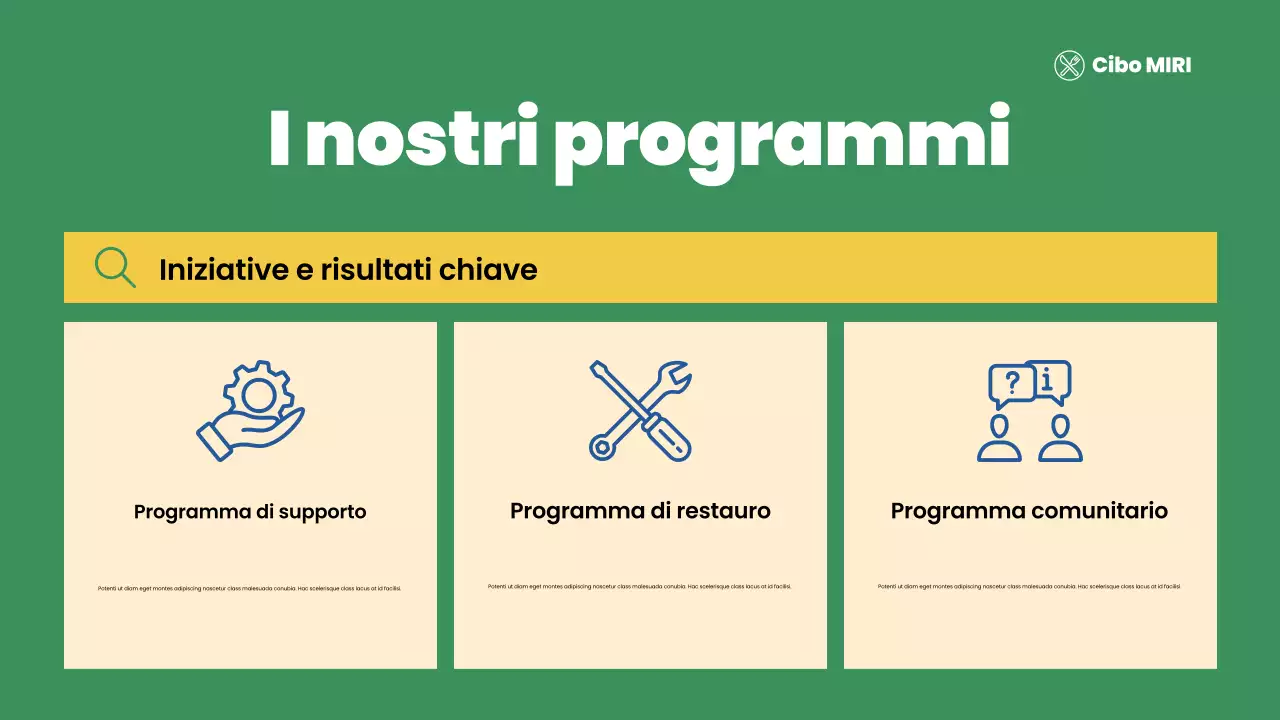 presentazione verde moderna nonprofit