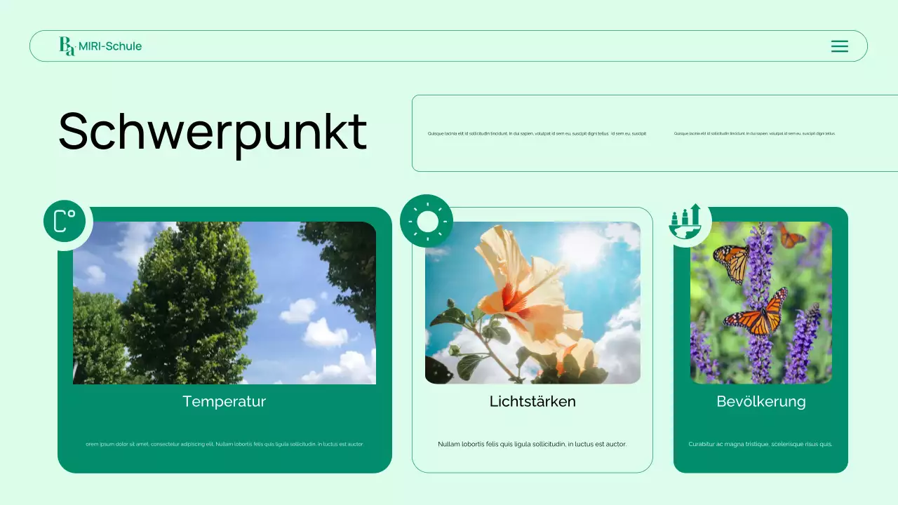 Präsentation der modernen grünen Biologie