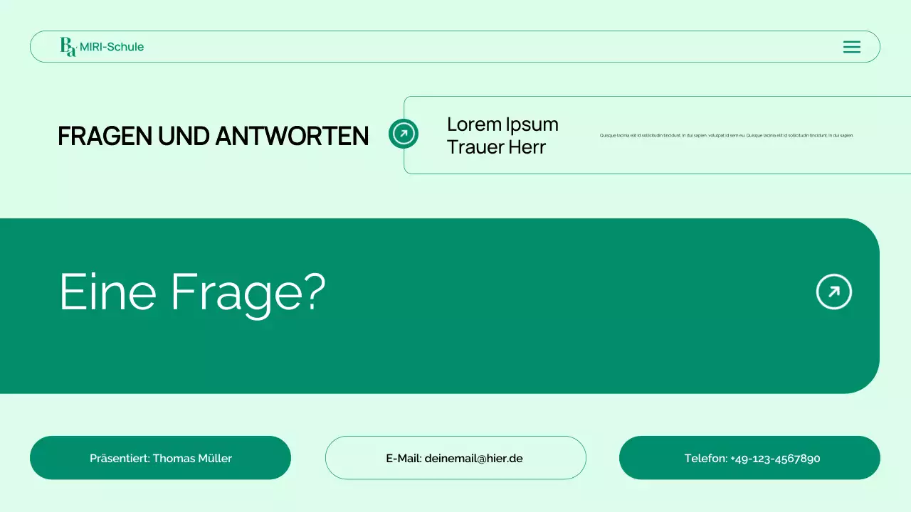 Präsentation der modernen grünen Biologie