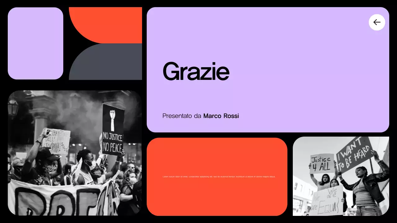 annuncio civile moderno viola