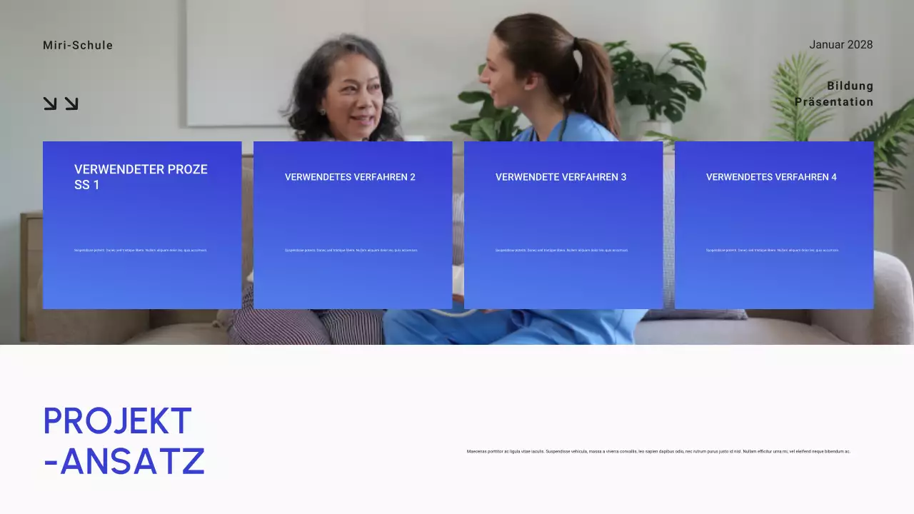 Blauer Farbverlauf Minimal Higher Education Allgemeines Lernmaterial