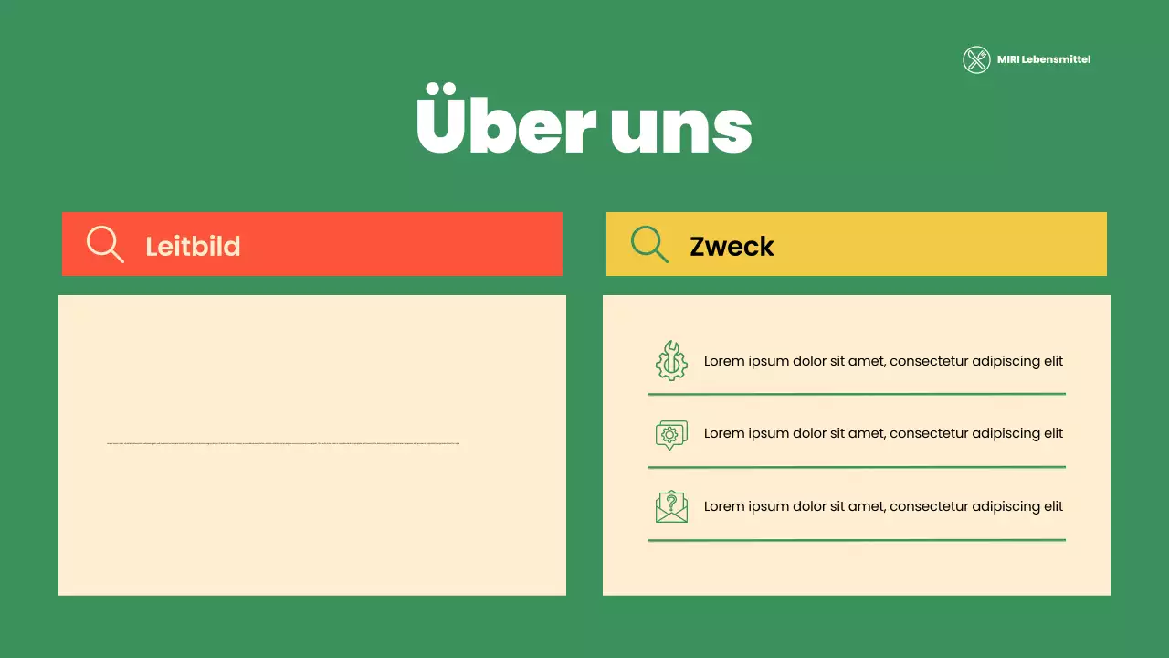 grüne moderne gemeinnützige Präsentation