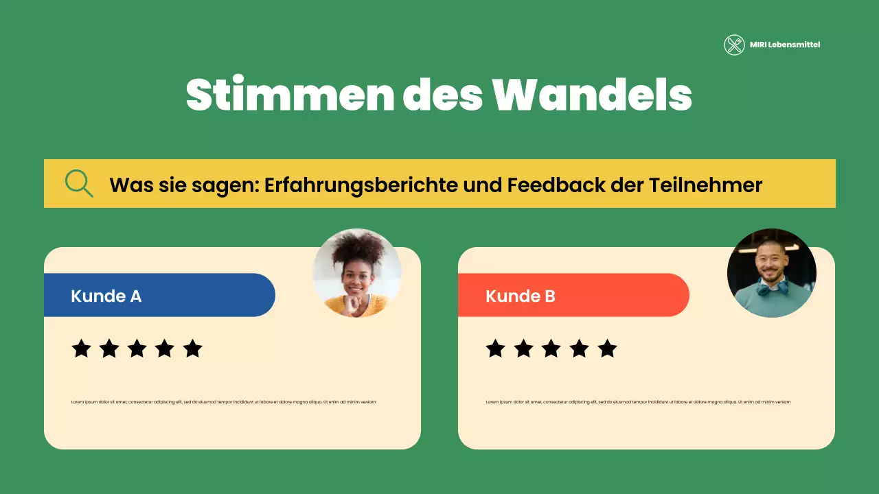 grüne moderne gemeinnützige Präsentation