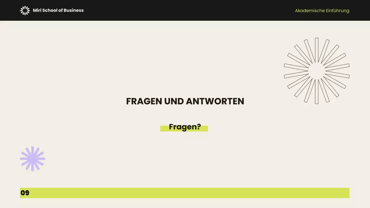 Akademische Einführung Präsentation