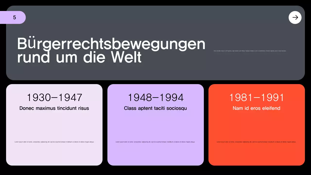 lila moderne Zivilanzeige