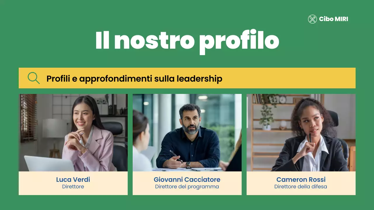 presentazione verde moderna nonprofit