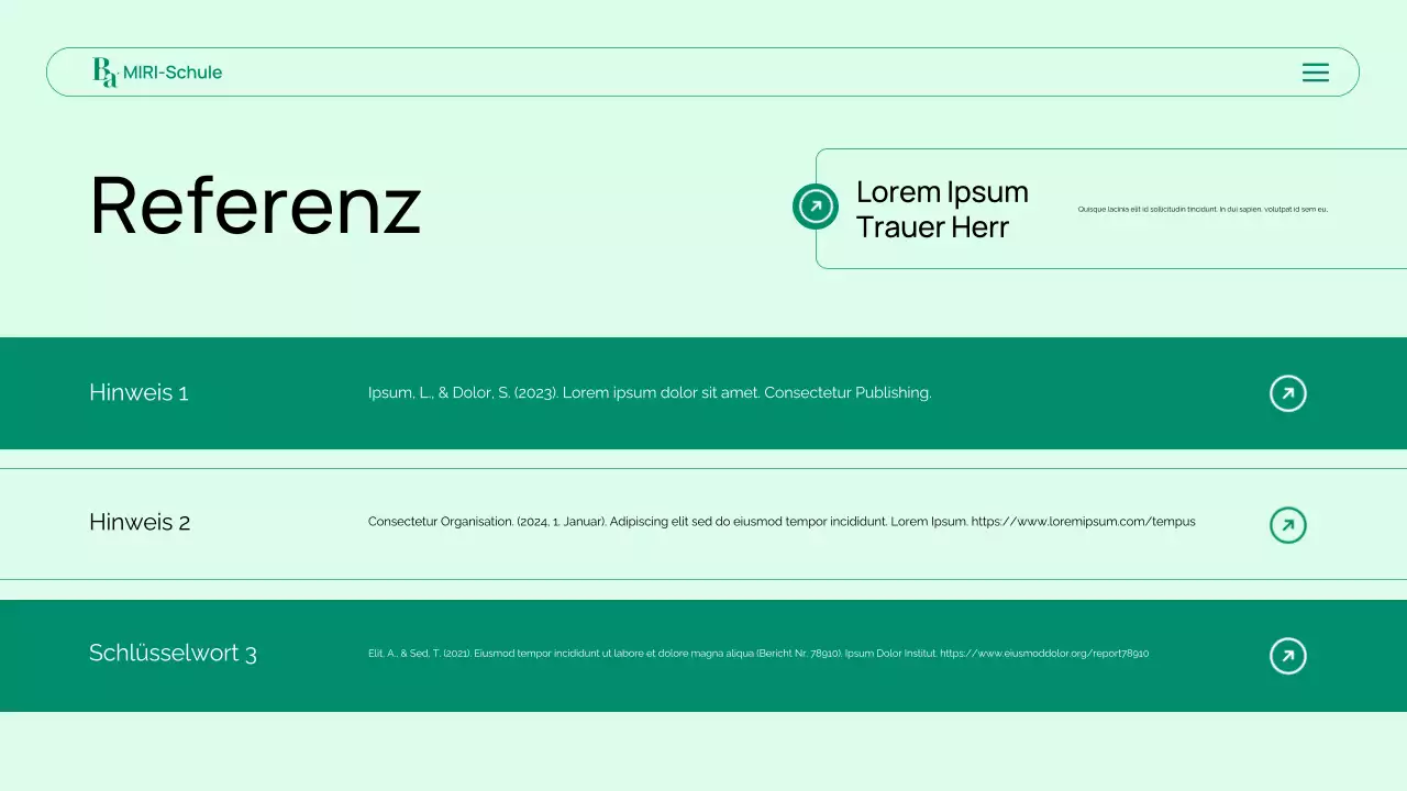 Präsentation der modernen grünen Biologie