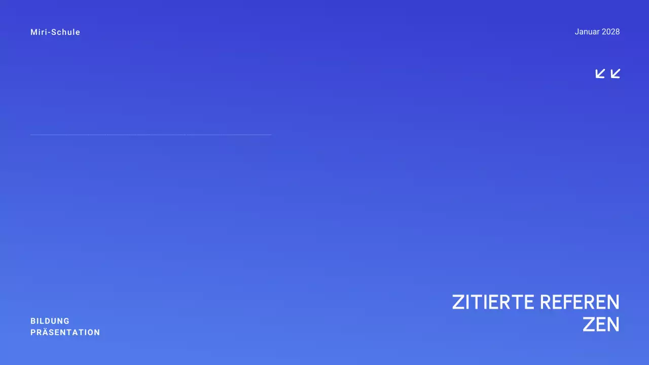 Blauer Farbverlauf Minimal Higher Education Allgemeines Lernmaterial