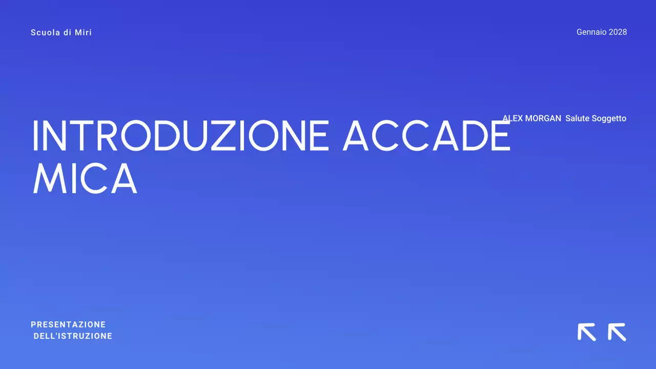 Blu Gradiente Minimal Istruzione superiore Materiale didattico generale
