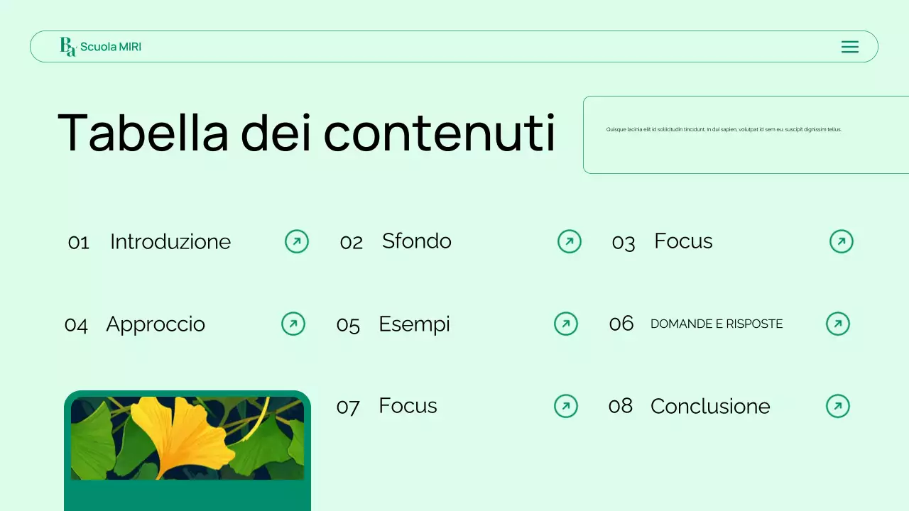 presentazione della biologia verde moderna