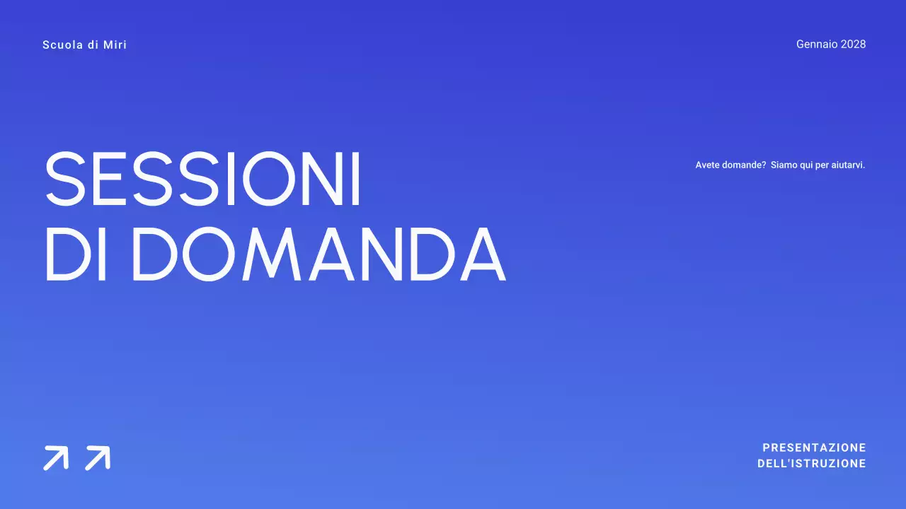 Blu Gradiente Minimal Istruzione superiore Materiale didattico generale
