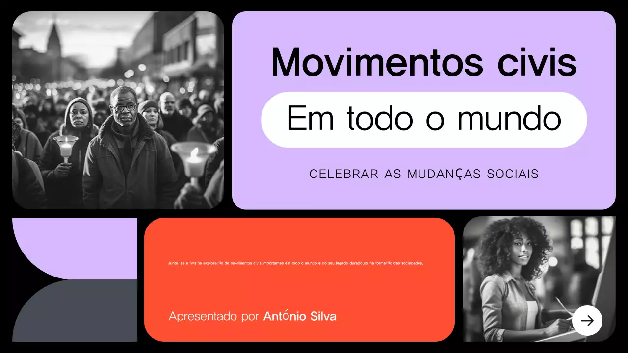 anúncio civil moderno púrpura