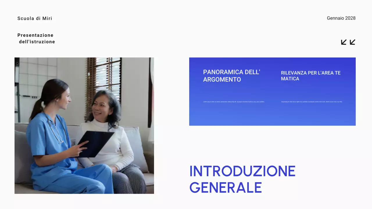 Blu Gradiente Minimal Istruzione superiore Materiale didattico generale