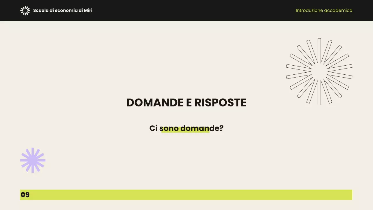 Presentazione dell'introduzione accademica