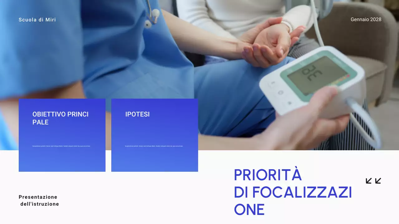 Blu Gradiente Minimal Istruzione superiore Materiale didattico generale