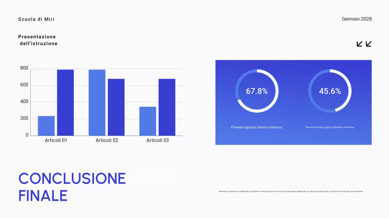 Blu Gradiente Minimal Istruzione superiore Materiale didattico generale
