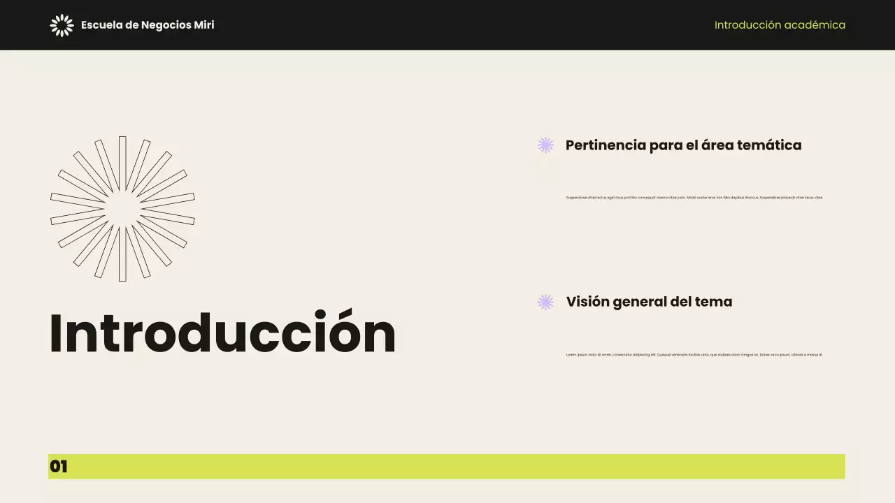 Presentación académica