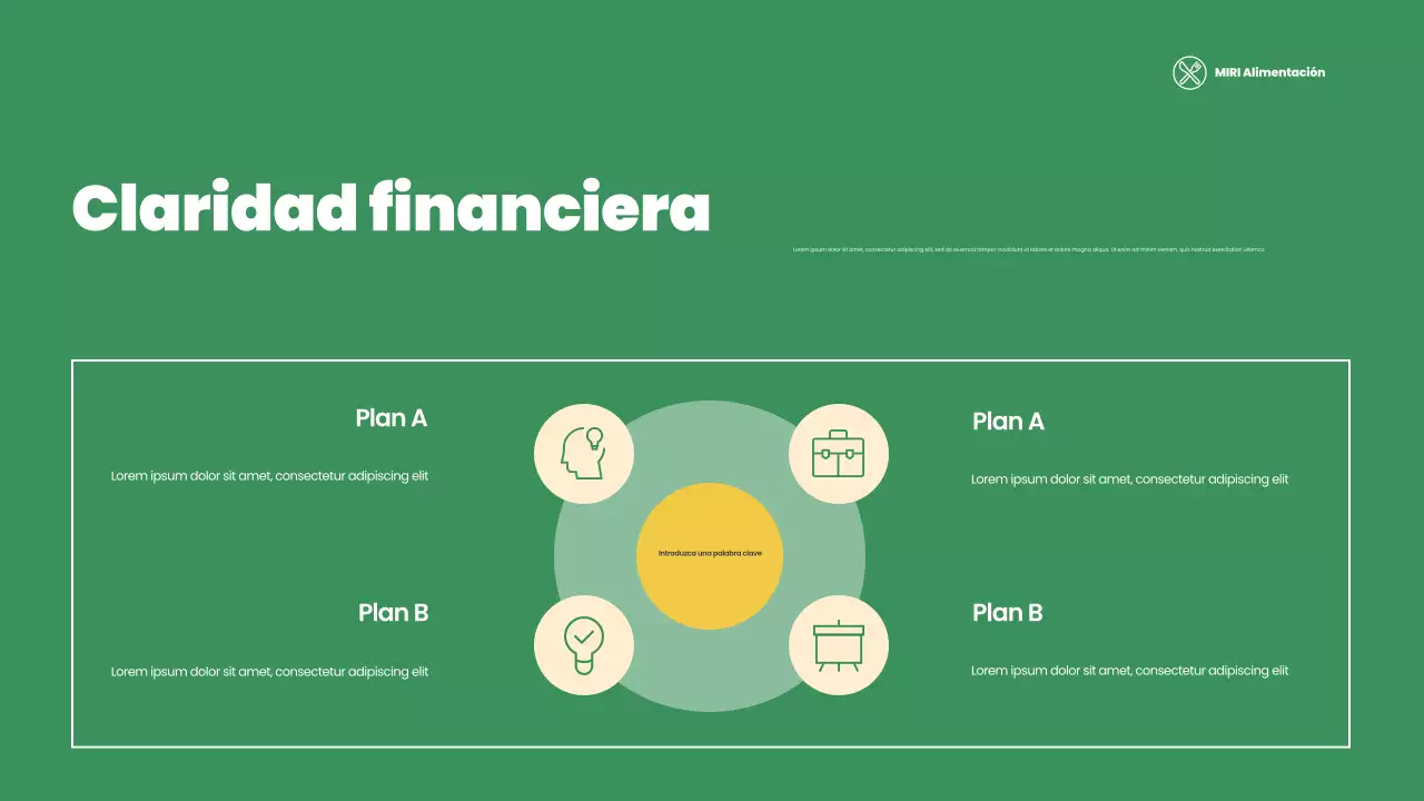 presentación verde moderna sin ánimo de lucro