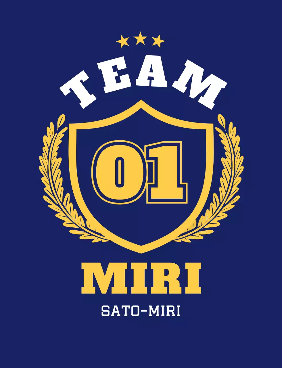 ブルー シンプルなチーム クラス ティシャツ