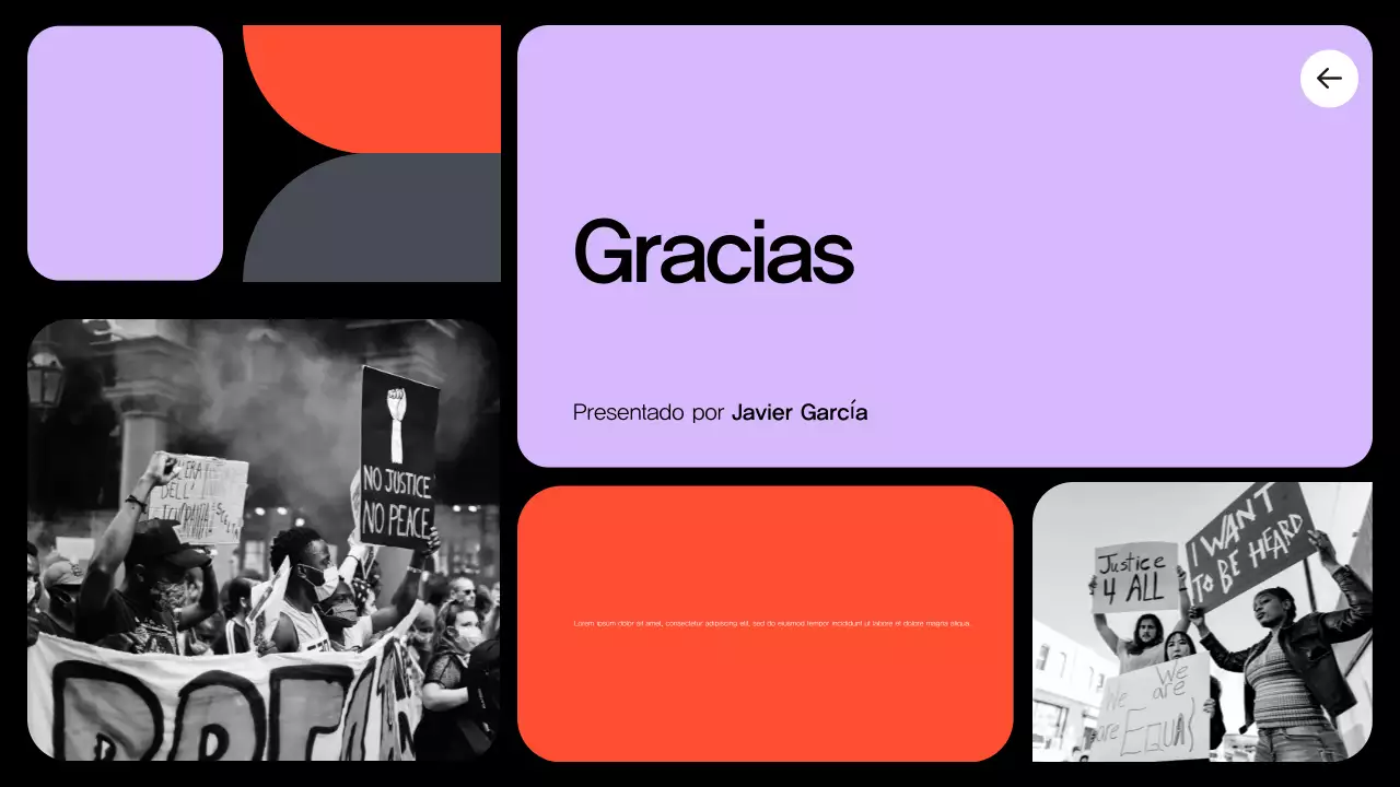 anuncio civil moderno morado