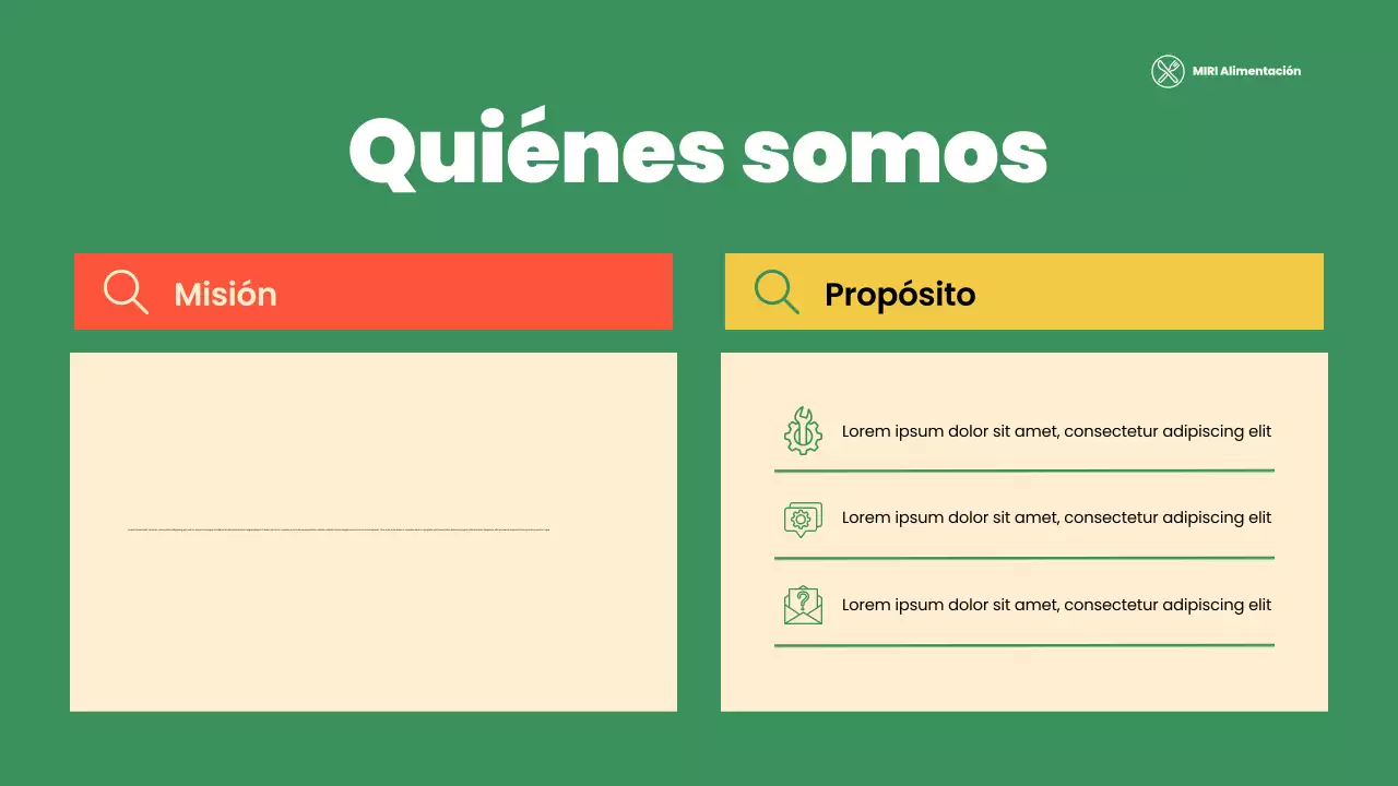 presentación verde moderna sin ánimo de lucro