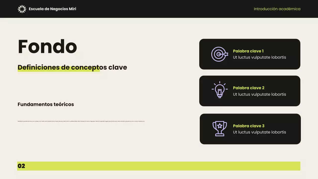 Presentación académica