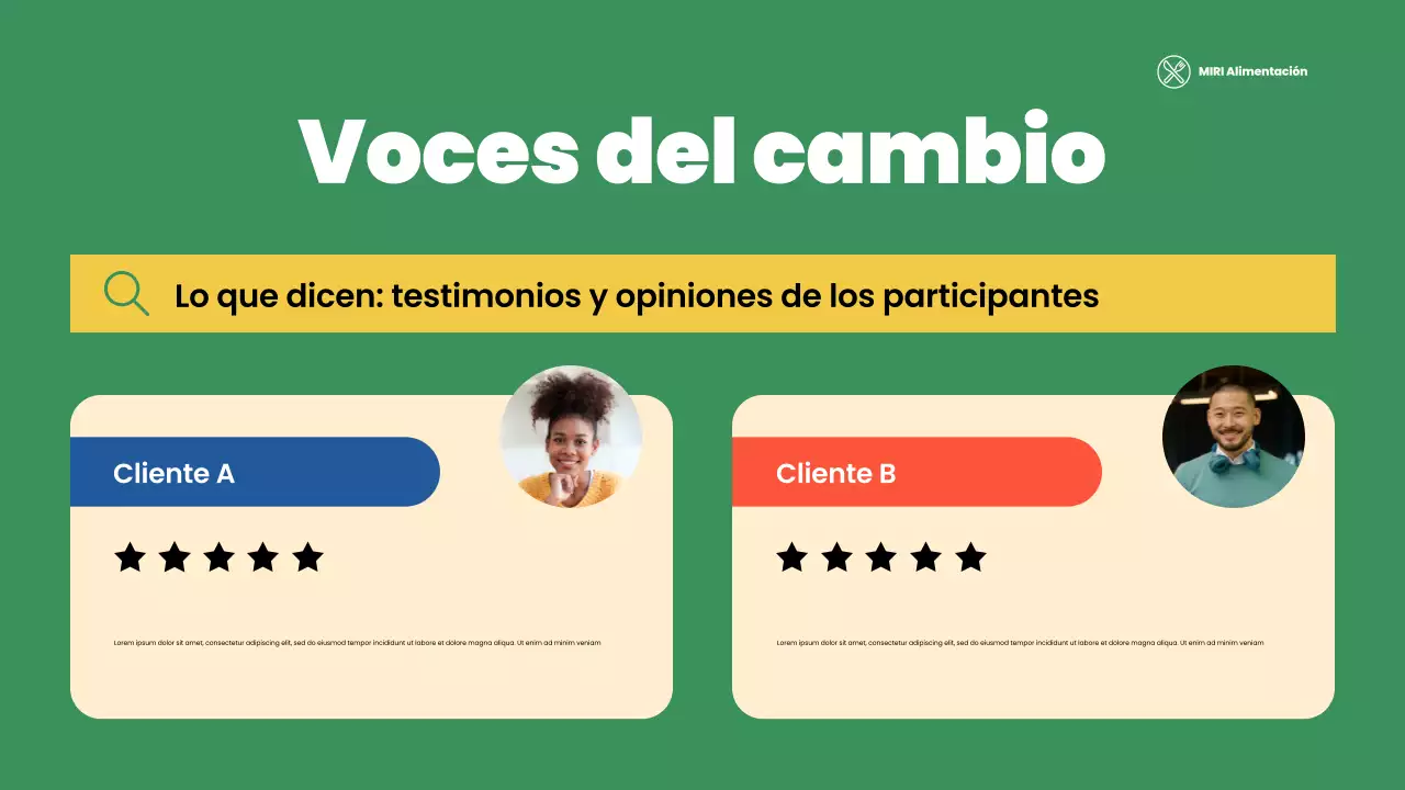 presentación verde moderna sin ánimo de lucro