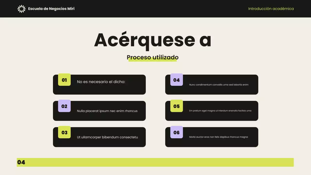 Presentación académica