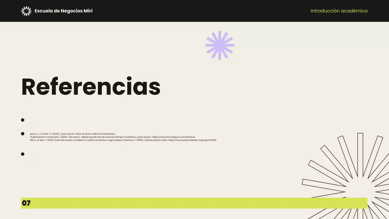 Presentación académica