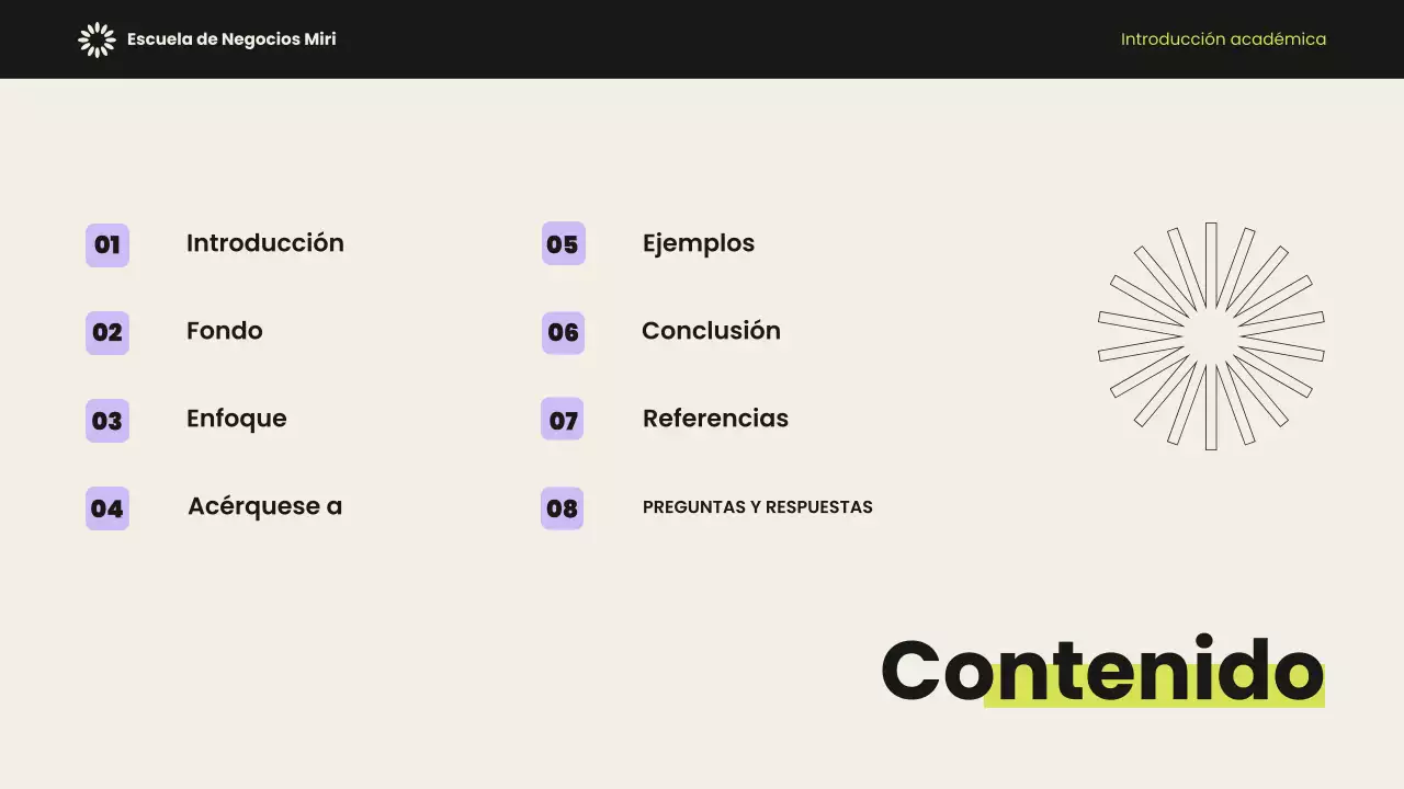 Presentación académica