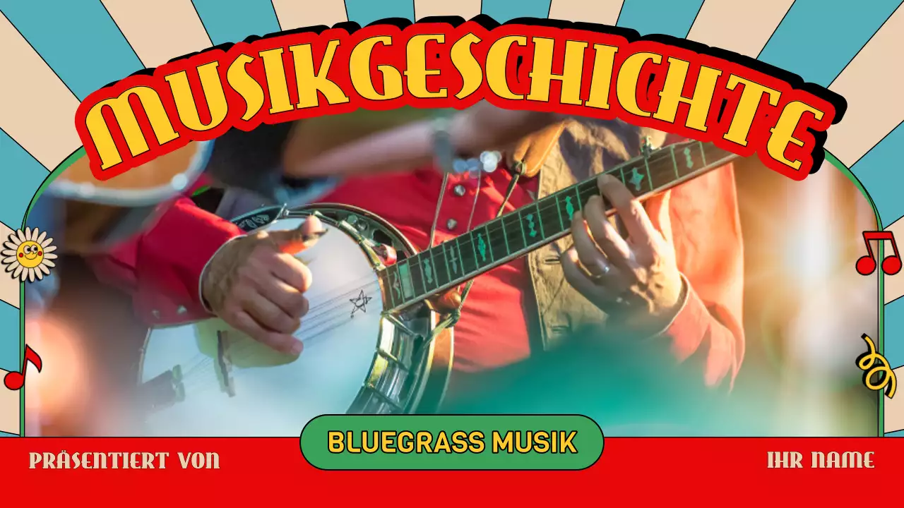 blauer Retro-Musikführer