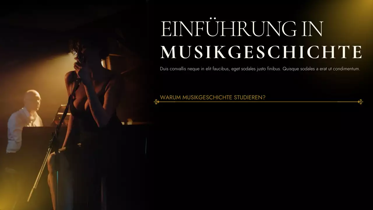 gold vintage music event