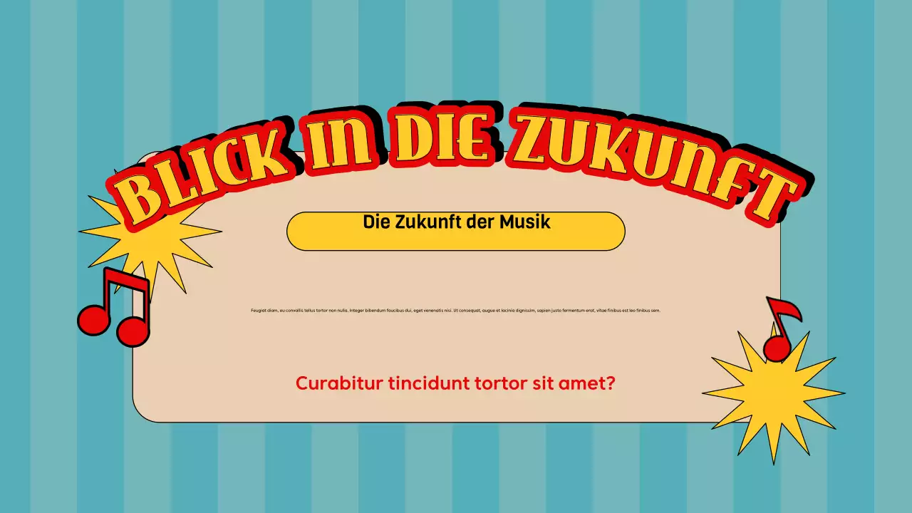 blauer Retro-Musikführer