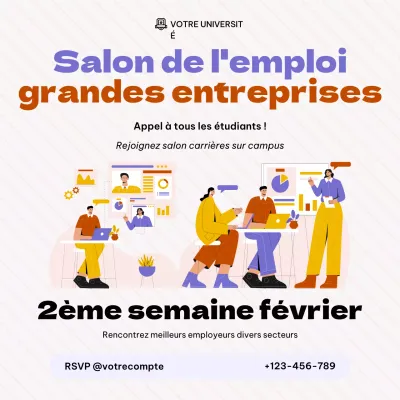 événement carrière moderne orange