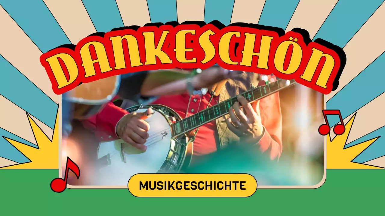 blauer Retro-Musikführer