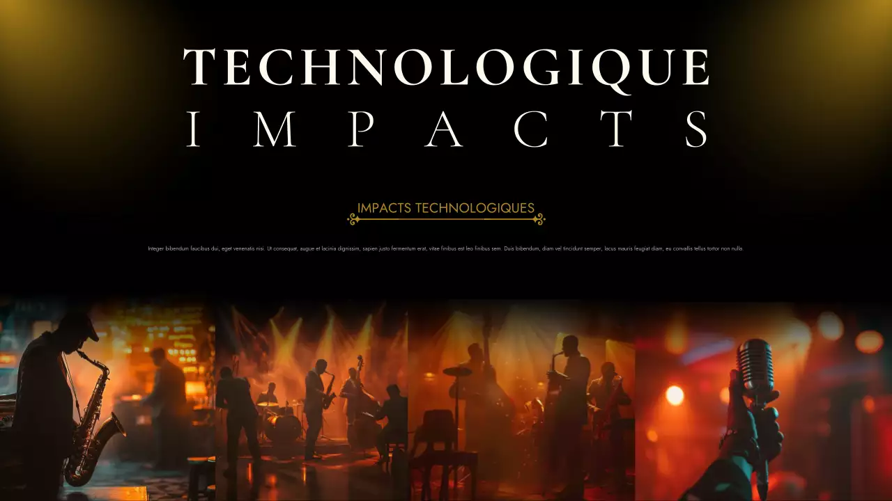 événement de musique vintage en or