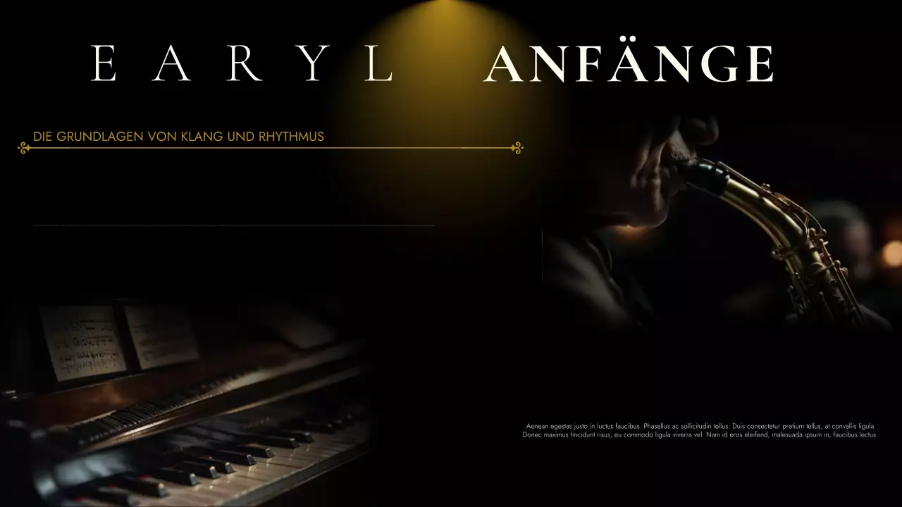 gold vintage music event