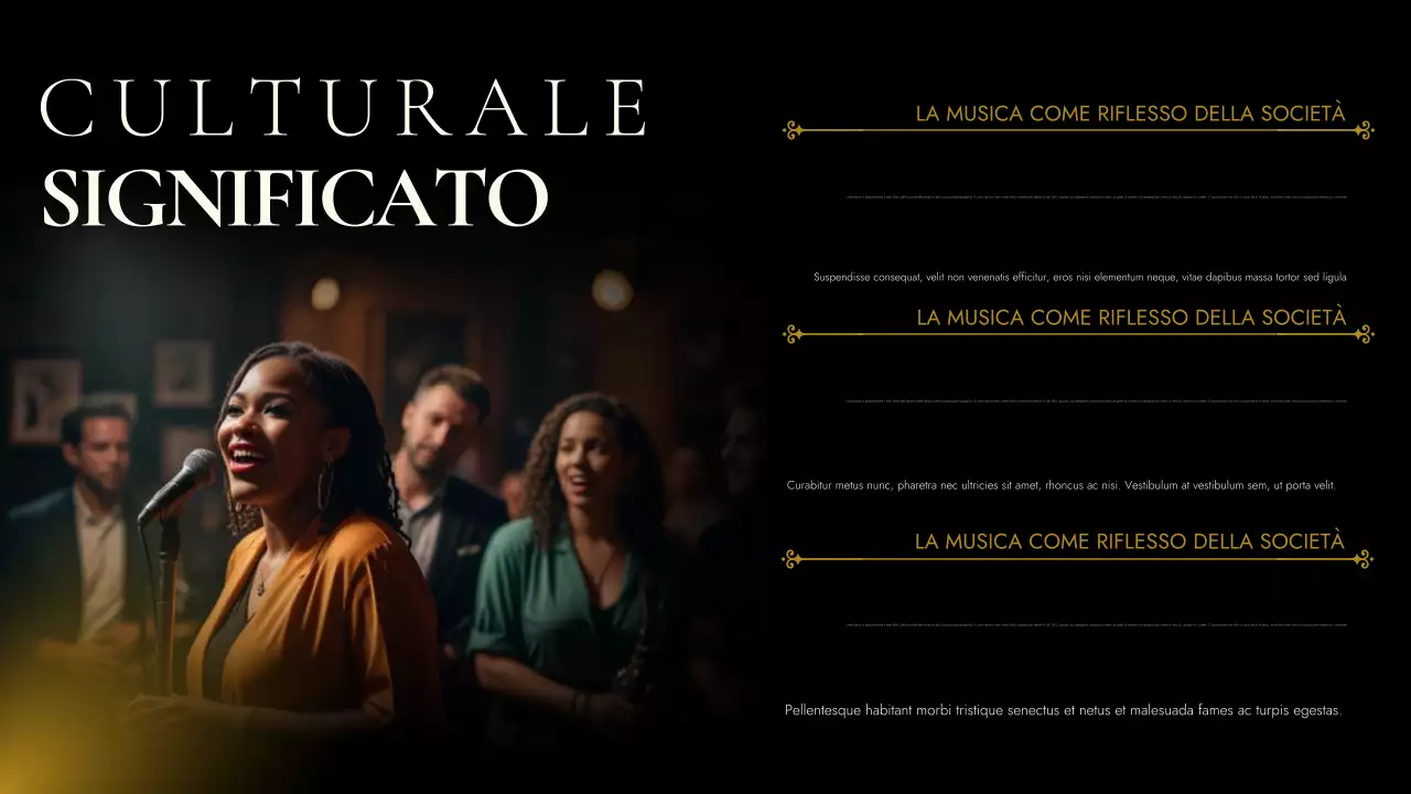 evento musicale gold vintage