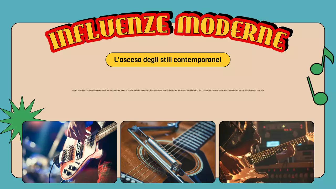 guida musicale blu retrò