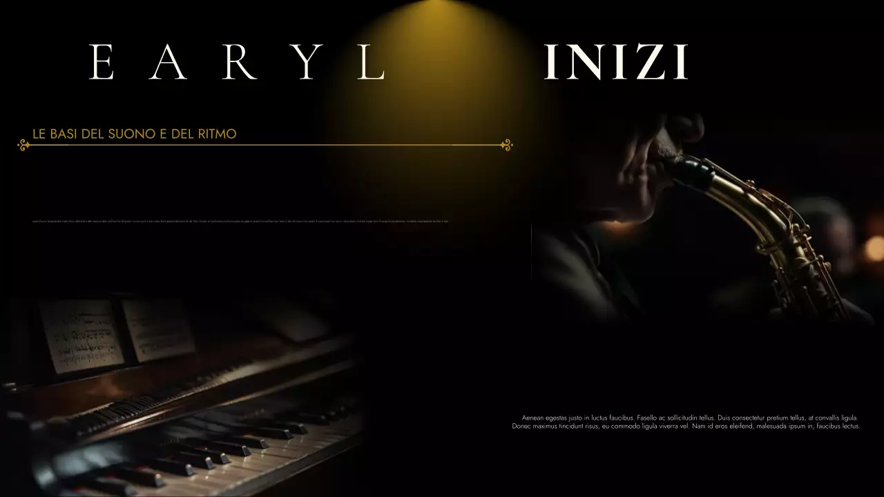 evento musicale gold vintage