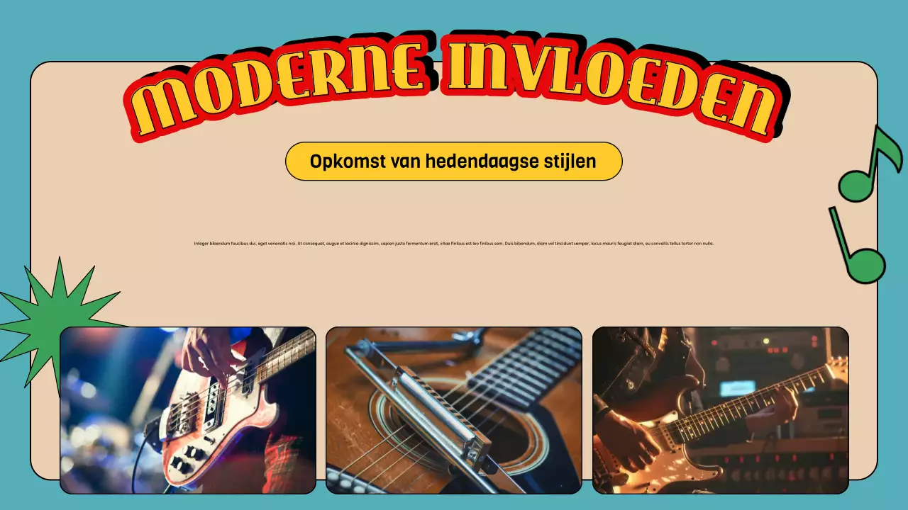 blauwe retro muziekgids