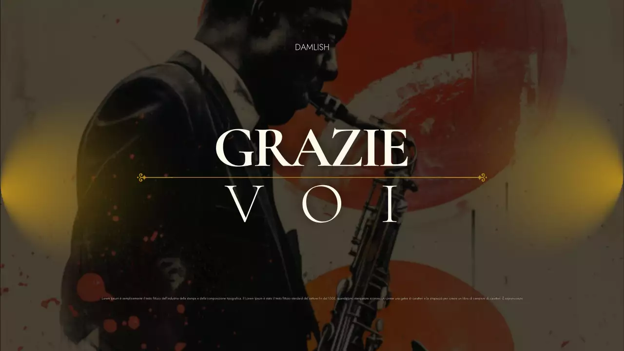 evento musicale gold vintage