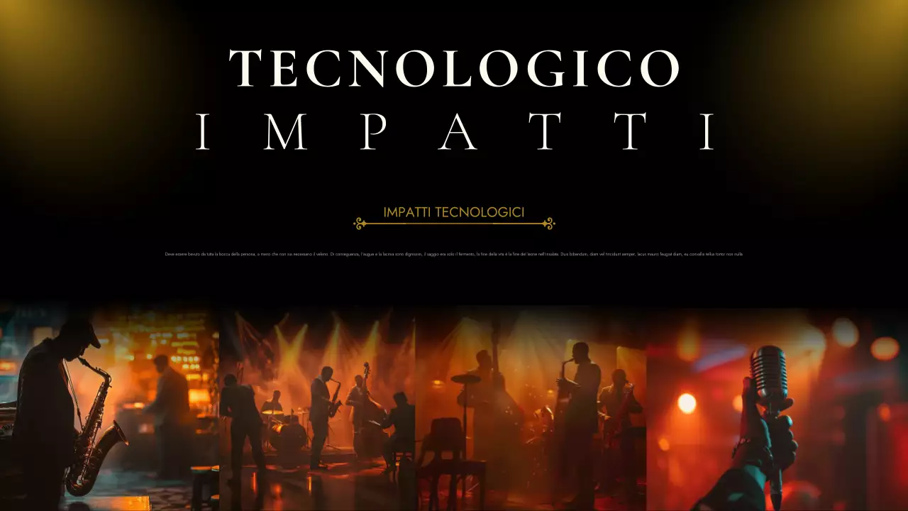 evento musicale gold vintage