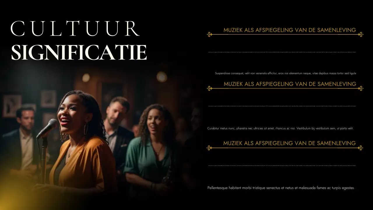 gouden vintage muziekevenement